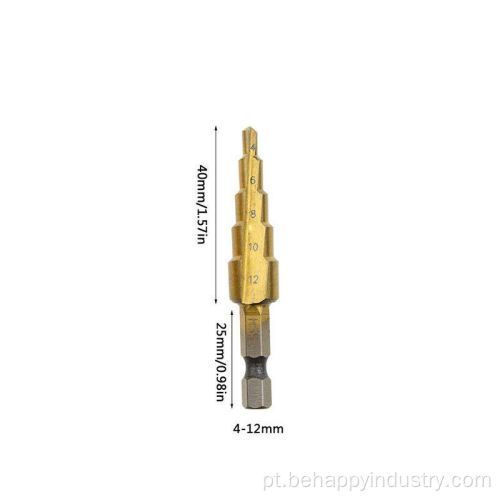 Droca cônica de cone bit hexadecimal 1/4 &quot;haste